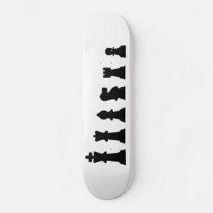 白の黒い駒 スケートボード