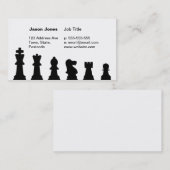 白の黒い駒 名刺 (正面/裏面)