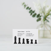白の黒い駒 名刺 (スタンド正面)