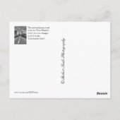 白の黒のオマハネブラスカ ポストカード (裏面)