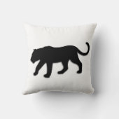 白の黒ヒョウ クッション (裏面)