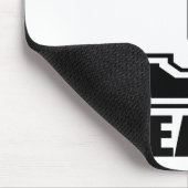 白の黒3年の落ち着かせて下さい マウスパッド (コーナー)