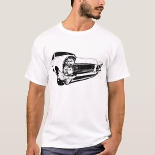白の1965年のポンティアクグランプリ Tシャツ