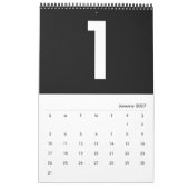 白の2019年の~のレスリーのコショウの月 カレンダー (1月 2027)