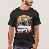 白のBMW M3 Tシャツ (正面)