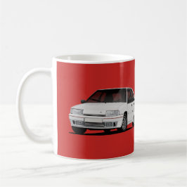 白のCitroen BX gti × 2 コーヒーマグカップ