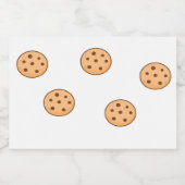 白のCookieパターン フードラベル (シングルラベル)