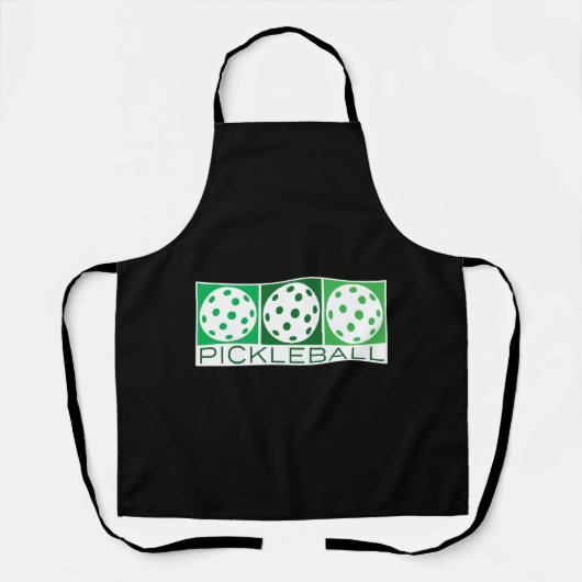 白のGreen Pickleballs 3 エプロン (正面)