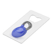 白のKettlebell クレジットカード栓抜き (裏面アングル)