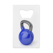白のKettlebell クレジットカード栓抜き (裏面)