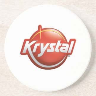 白のKrystalのロゴのコースター コースター