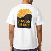 白のValue Tシャツ (裏面)