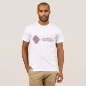白のWavy Diamond Companyのティー Tシャツ (正面フル)
