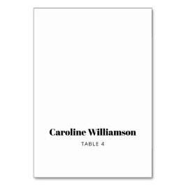 白はっきりしたタイポグラフィカスタムテーブル座席表 テーブルナンバー
