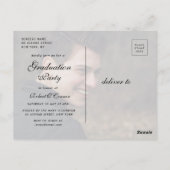 白はっきりしたタイポグラフィ ポストカード (裏面)