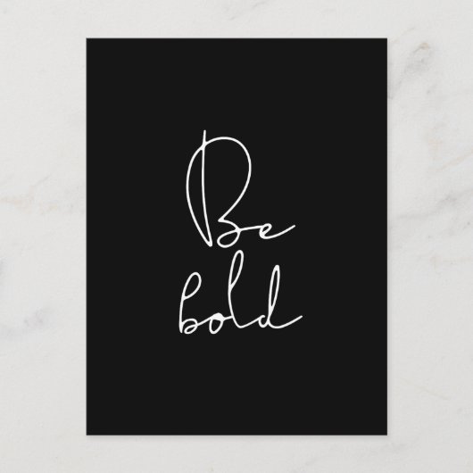 白はっきりしたフォント ポストカード (正面)