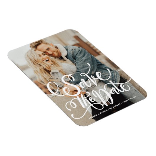 白はっきりした書モダン記日付の保存 マグネット (右側)