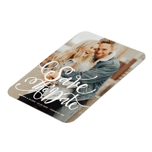 白はっきりした書モダン記日付の保存 マグネット (左側)