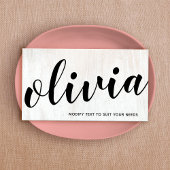 白はっきりした木筆書道名刺 名刺