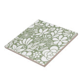 白はっきりした野の花と離れ庭HD タイル (側面)