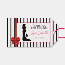 白はっきりした黒お願い来!ギフトタグ ギフトタグ