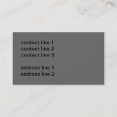 白はっきりした黒の蝶モダンカスタム類 名刺 (裏面)