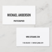 白はっきりした黒 名刺 (正面/裏面)