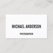 白はっきりした黒 名刺 (正面)