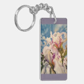 白はキーホルダーを絞ります キーホルダー (正面左)