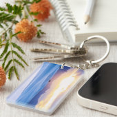 白は国有記念物3を紙やすりで磨きます キーホルダー (正面右)