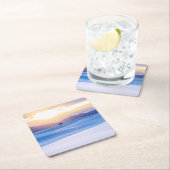 白は国有記念物3を紙やすりで磨きます スクエアペーパーコースター (インサイチュ)