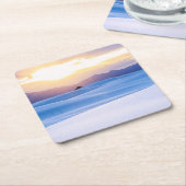 白は国有記念物3を紙やすりで磨きます スクエアペーパーコースター (アングル)