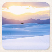 白は国有記念物3を紙やすりで磨きます スクエアペーパーコースター (正面)