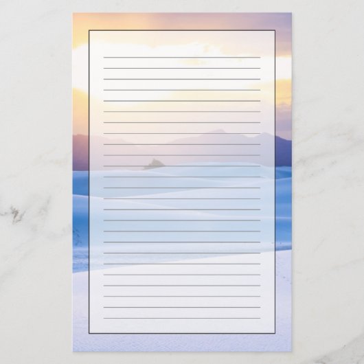 白は国有記念物3を紙やすりで磨きます 便箋 (正面)
