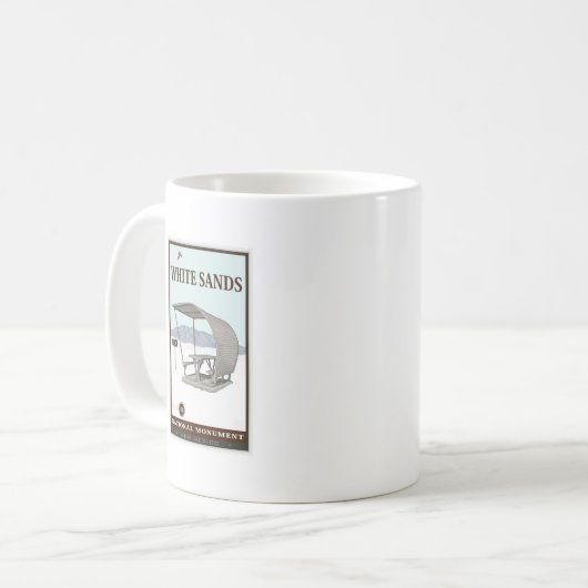 白は国有記念物4を紙やすりで磨きます コーヒーマグカップ (正面左)