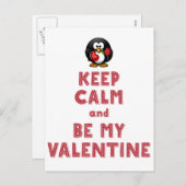 白は平静を保ち、私のバレンタインの郵便はがきです シーズンポストカード (正面/裏面)