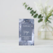 白は星座の灰色の青い星雲のヨガを主演します 名刺 (スタンド正面)