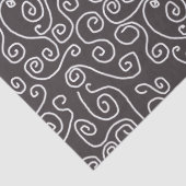 白は灰色で渦巻きます 薄葉紙 (詳細)