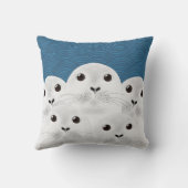 白は装飾用クッションを密封します クッション (裏面)