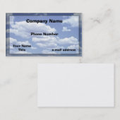 白は青空を曇らせます 名刺 (正面/裏面)