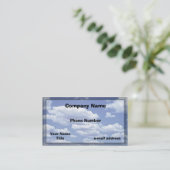 白は青空を曇らせます 名刺 (スタンド正面)