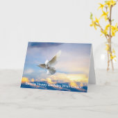 白は飛行中に潜りました カード (黄色い花)