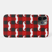 白ひげバッファロープラッド 黒と赤  Case-Mate iPhoneケース (裏面(横))