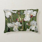 白ひげ虹彩開花フローラ アクセントクッション (正面)