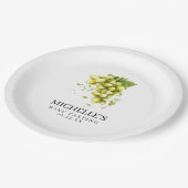 白ぶどうワインテイスティング ペーパープレート (アングル)