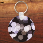 白ぼやけ光抽象芸術キーチェーン キーホルダー (正面)