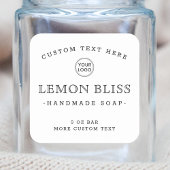 白またはカスタム色のロゴの正方形の製品ラベル スクエアシール