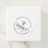 白またはクラフトハニーと栄養の事実に関する金ゴールド フェイバータグ (インサイチュ)