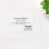 白または任意の色のカスタムロゴMini Business Card (デスク)