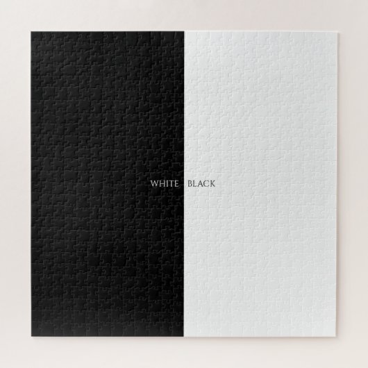白または黒 ジグソーパズル (横)